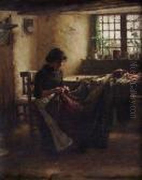 The Young Seamstress by William Langley