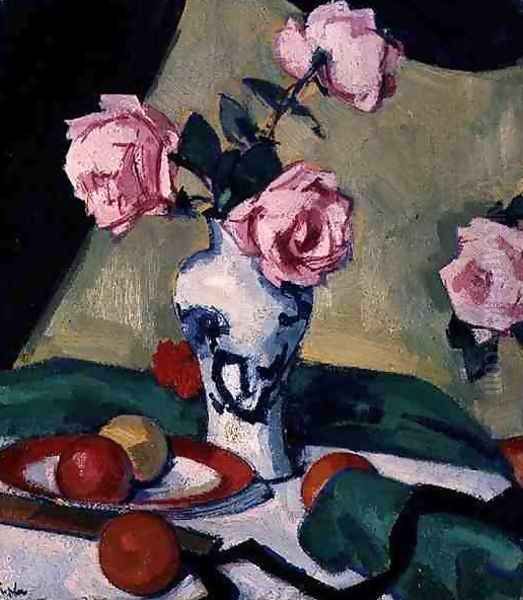 Still Life with Japanese Jar and Roses, c.1919 - view 1