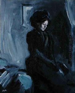 Lady in Black, c.1907 by Samuel John Peploe