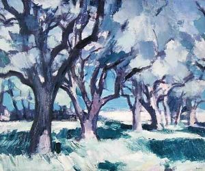 Trees, Antibes, 1928 by Samuel John Peploe