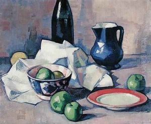 Still Life, Black Bottle, c.1916 by Samuel John Peploe