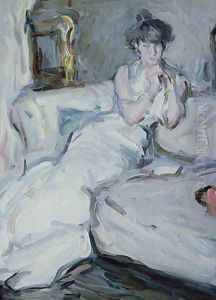 The Girl in White by Samuel John Peploe