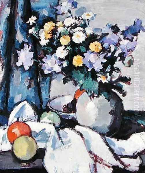 Michaelmas Daisies and Oranges, c.1925 - view 1