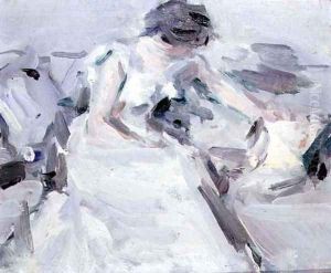 Lady in a White Dress by Samuel John Peploe