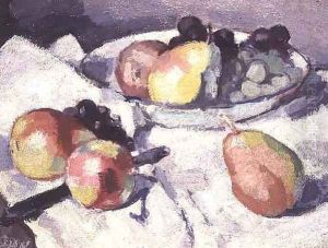 Still Life Pears and Grapes, c.1930 by Samuel John Peploe