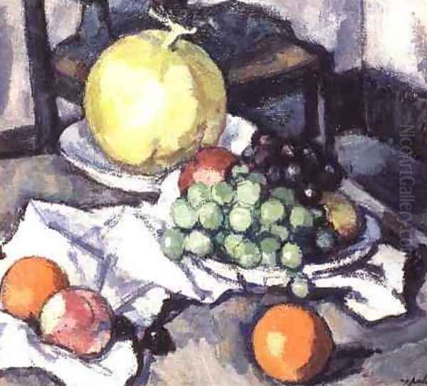Still Life with Melons and Grapes - view 1