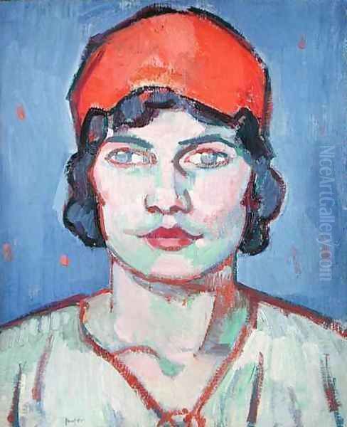 Portrait of a Girl, Red Bandeau, c.1912 - view 1