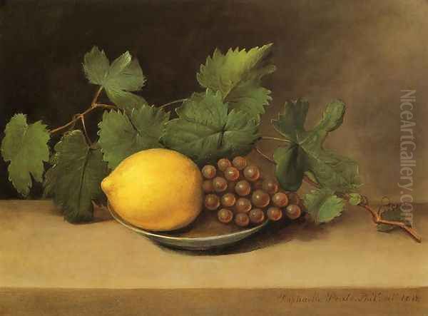 Lemon and Grapes - view 1