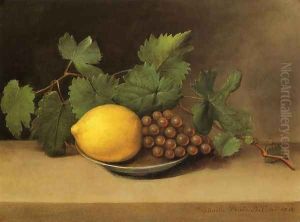 Lemon and Grapes by Raphaelle Peale