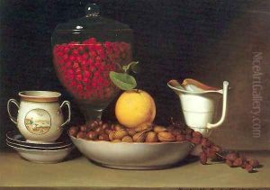 Still Life- Strawberries and Nuts 1822 by Raphaelle Peale