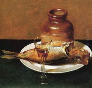 Still Life with Jug and Fish by Raphaelle Peale