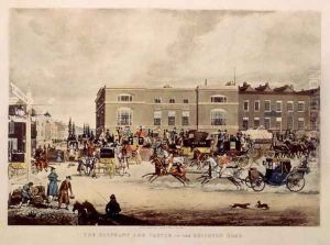 The Elephant and Castle on the Brighton Road, 1826 by James Pollard