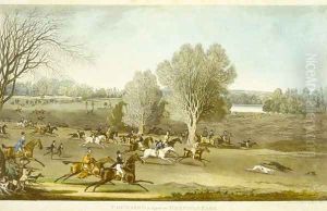 Coursing - A View of Hatfield Park by James Pollard