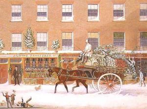 The Approach to Christmas, 1849 by James Pollard