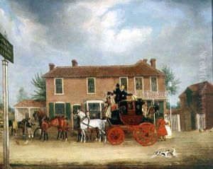 The Norwich to London Mail at the Coach and Horses, Ilford