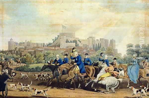 George III (1738-1820) Returning from Hunting, engraved by M. Dubourg, 1820 - view 1