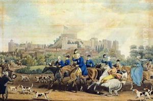 George III (1738-1820) Returning from Hunting, engraved by M. Dubourg, 1820 by James Pollard
