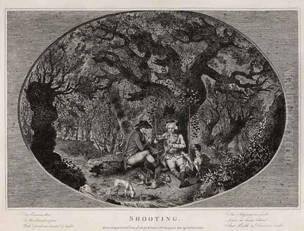 Shooting, engraved by Robert Pollard (1755-1838), 1784 - view 1