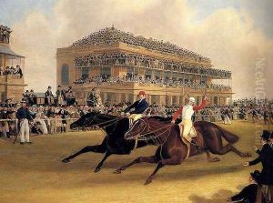 Priam beating Retriever at Doncaster on September 23, 1830 by James Pollard