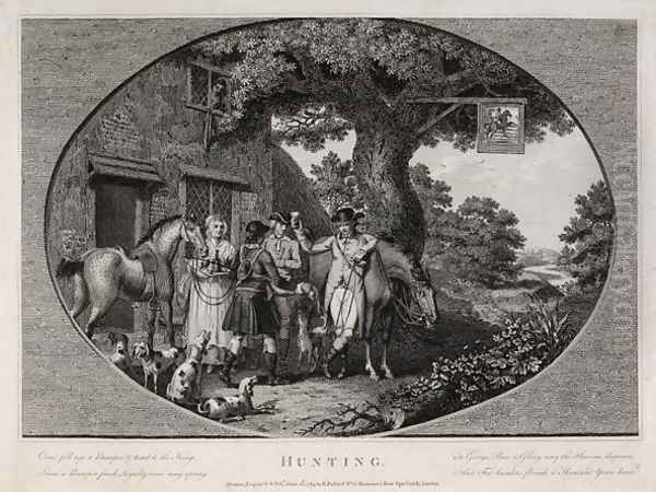 Hunting, engraved by Robert Pollard (1755-1838), 1784 - view 1