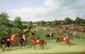 Epsom Races: Preparing to Start by James Pollard