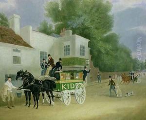 Kidd's Omnibus to Turnham Green at the Angel Inn by James Pollard