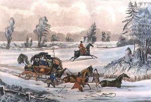 The Mail Coach in a Drift of Snow