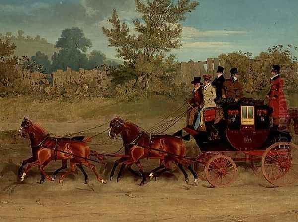 The Exeter Royal Mail on a country road - view 1