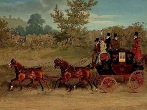 The Exeter Royal Mail on a country road