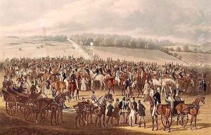 The Betting Post, Epsom, 1830 by James Pollard