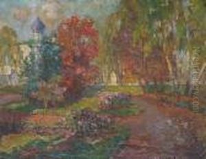  Paysage De Russie  by Georges Lapchine