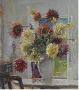 Still Life Of Chrysanthemums