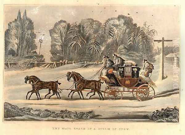 The Mail Coach in a Storm of Snow - view 1