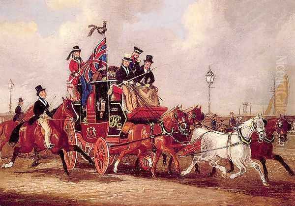 The Last Mail Leaving Newcastle, July 5, 1847 - view 1