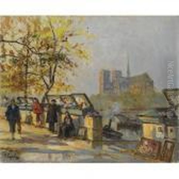 Book Sellers Along The Seine - view 1