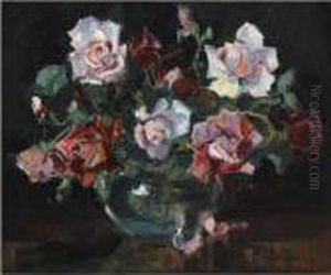 Still Life With Roses by Georges Lapchine