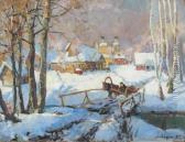 Le Traineau Dans La Neige - view 1