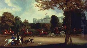 William IV driving in Windsor Park by James Pollard