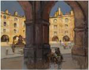 Town Square by Georges Lapchine