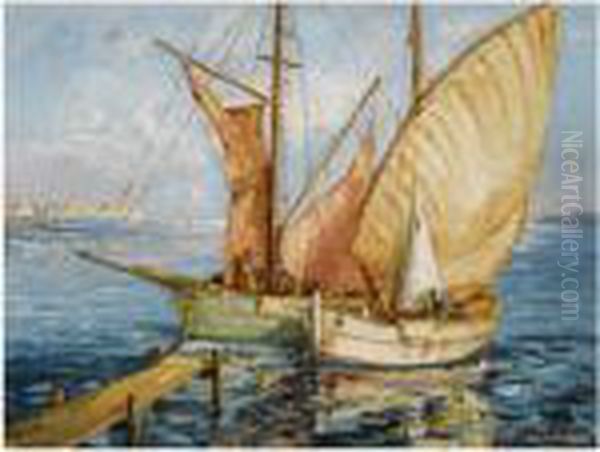 Two Ships By The Quay - view 1