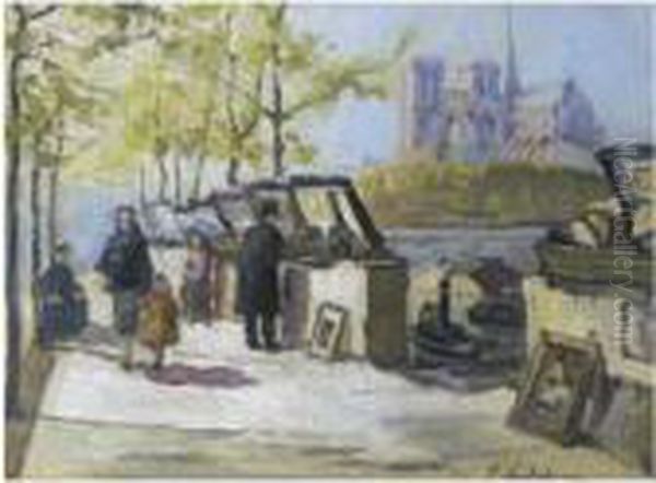 Booksellers On The Banks Of The Seine - view 1
