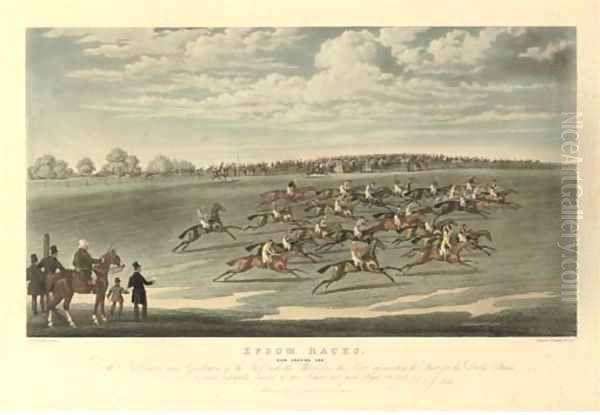 The Epsom Races Now they're off - view 1