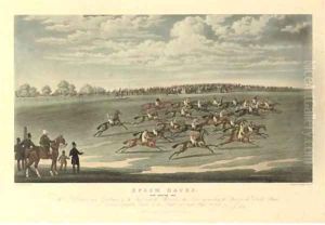 The Epsom Races Now they're off by James Pollard
