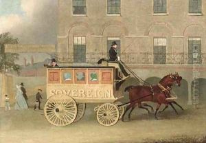 The Holloway and Bank omnibus, the Sovereign by James Pollard