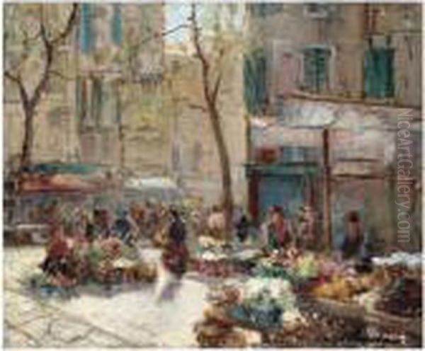 Flower Market In Paris - view 1