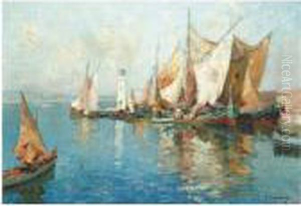 Boats In A Harbour - view 1