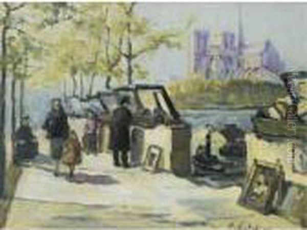 Merchants Along The Wharf, Paris - view 1