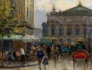 Opera In Paris by Georges Lapchine