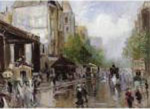 A Busy Street, Paris - view 1