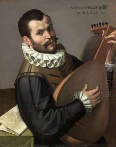 Portrait of a Man Playing a Lute 1576